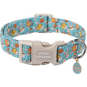 Unique style paws Easter Dog Collar Plastic Buckle Puppy Collar with Pendant Blue Sports Rabbit Ball Egg Puppy Collars for Small Medium Large Boys Girls Dogs Unique style paws Easter Dog Collar Plastic Buckle Puppy Collar with Pendant Blue Sports Rabbit Ball Egg Puppy Collars for Small Medium Large Boys Girls Dogs