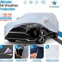 EzyShade 10-Layer SUV Car Cover Waterproof All Weather. See Vehicle Size-Chart for Accurate Fit. Outdoor Full Exterior Covers for Automobiles Heavy Duty Tarp Jeep Rav4 CRV. Size S2 (See SizeChart)