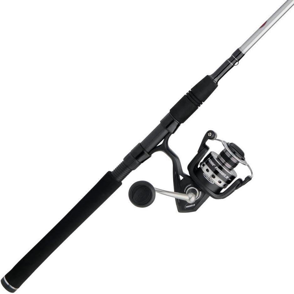Penn Pursuit V Spinning Reel and 8' 2-Piece Fishing RodCombo, Graphite Composite Rod Blank Construction, EVA Handles