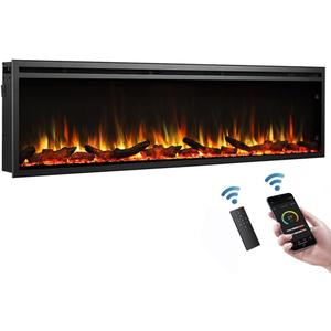 LegendFlame Austin in Wall Recessed & Wall Mounted Electric Fireplace (72")