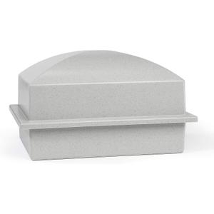 Urn Vault for Underground Burial | Fortified Container to Hold Adult Human Ashes and Cremation Urns for Cemetery and Ground Burial | Made in The USA (Regent, Granite Grey)