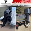 JY PERFORMANCE Adjustable Boat Transom Saver for Outboard Motor, Boat Motor Transom Support with Composite Head for Outboard Motor