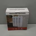 Shampoo and Conditioner Dispenser,Shower Shampoo Dispenser 3 Chamber No Drilled Shampoo Dispenser for Shower Wall Mounted Shower Dispenser Body Wash Dispenser for Bathroom Kitchen Hotel,Chrome