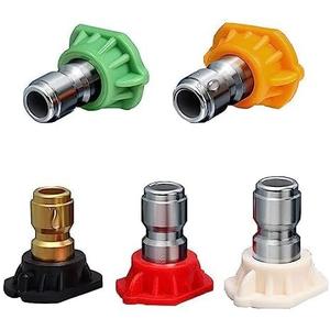 Pressure Washer Tips Set Multiple Degrees, 4.0 GPM Power Washer Nozzle Tips 5 Pack, 1/4 Quick Connect2.0/2.5/3.0/3.5/4.0/4.5/5.0/5.5/6.0/6.5GPM