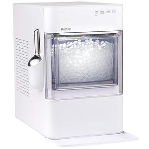 GE Profile Opal 2.0 Ultra Nugget Ice Maker with Scale Inhibiting Filter, Scoop Included, 38 lbs in 24 Hours, Pellet Ice Machine with WiFi & Smart Connected, Stone White