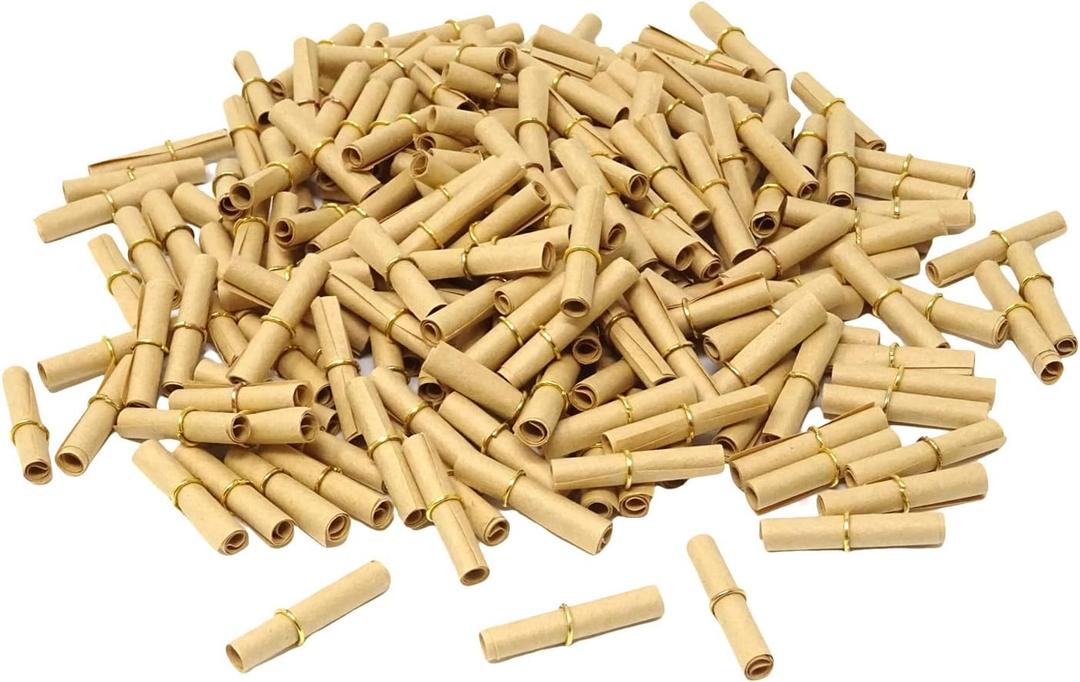 Honbay 200PCS Vintage Scrolls Paper Write-On-It Valentine Message Paper Roll for Birthday, Anniversary, Valentine