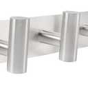 Coat Hook Rack, Wall Mounted Coat Rack with 6 Hooks, Heavy Duty Towel Hook Rack Wall Hooks for Hanging Coat Jacket, Stainless Steel Coat Hanger for Bathroom Entryway Mudroom(Brushed Nickel)