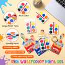 205 Pcs Watercolor Paint Set for Kids Painting Art Party Favors Watercolor Pallets with Colorful Cards Kindergarten School Graduation Gifts Bulk for Birthday Exchange Graduation Party Favors
