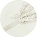 Braided White Cotton Rope (3/8 inch x 150 ft) Natural Soft Utility Rope