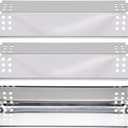 Grill Burner Covers for Nexgrill Replacement Parts 720-0925S, 720-0894F, 720-0864M, 720-0864, 720-0864R, BBQ Heat Plates Shields Tents for Kenmore, BBQ PRO, Backyard, Members Mark, Expert Grill Parts (3 Pcs Stainless Steel)