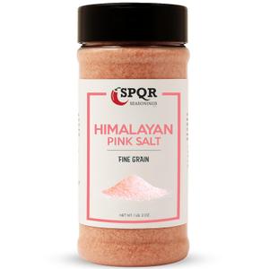 Himalayan Pink Salt Fine Grain XL 1.2 lb. Bottle Nutrient and Mineral Dense Salt Crystals by SPQR Seasonings - Pack of 2