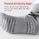 YQHMT Basketball Socks Outdoor Athletic Crew Socks Thick Compression Sports Socks for Men & Women 4 Pack (6-12)