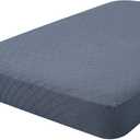 hyha Outdoor Couch Cushion Covers, Sectional Couch Sofa Covers Washable, Jacquard Diamond Lattice, Stretch Sofa Seat Cushion Cover for Indoor/Outdoor Patio Furniture (1 Piece for Large, Grey)