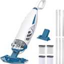 PC68 Pro Pool Vacuum, Upgraded 26.5 GPM Beast-Level Suction, 9' Extra-Long Extension Pole, 4 Filters Unit, 1H Runtime, Cordless Handheld Pool Cleaner for Above Ground & Inground Pools