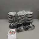 3 Pack Pendant Light Kitchen Island Pendant Lighting, Glass Hanging Light with Spiral Cage Clear Glass Shade, Black Modern Indoor Hanging Lamp