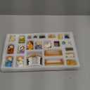 Nativity Advent Calendar 2025, 24pcs Resin Nativity Scene Figurines Set for Men Women Christmas Advent Countdown Calendar Christian Religious Gifts for Kids (Yellow)