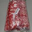 Elegant Comfort Luxury Velvet Super Soft Christmas Prints Fleece Blanket-Holiday Theme Home Dcor Fuzzy Warm and Cozy Throws for Winter Bedding, Couch and Gift, 50 x 60 inch, Burgundy Reindeer