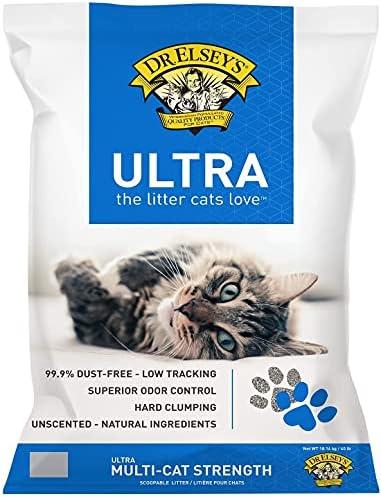 Dr. Elsey's Ultra UnScented Clumping Clay Cat Litter 40 lb. Bag Dr. Elsey's Ultra UnScented Clumping Clay Cat Litter 40 lb. Bag