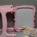 Art Easel for Kids Toddlers, Kids Art Easel Adjustable Standing Rotatable Double Sided with Painting Accessories Gifts Toys for 3 4 5 6 7 8 Years Old Toddlers Boys Girls, Pink