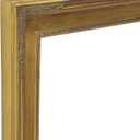 Creative Mark Museum Collection Nouveau Frames, Gold 11x14 - Hand-Finished Hand-Leafed Real Wood, One Piece Frame, Closed Corner, Open Back, Without Mat & Glass, Gallery Wall or Prints