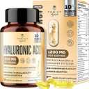 19-in-1 Hyaluronic Acid Capsules - Hylunaric Acid 1200 mg, with Collagen Peptides, Vitamin C, Phytoceramides - for Skin, Eyes, Gastrointestinal, Bones Support (1 Pack), Expiration Date: 01/01/28