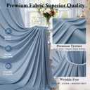 50ft x 15ft Dusty Blue Backdrop Curtains for Wedding Parties, 10 Panels Extra Long Wrinkle Free Fabric Drapes Photo Backdrop for Baby Shower Birthday Stage Reception Lobby Decoration