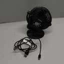 JOEY'Z 6 INCH - 2 Speed - Adjustable Tilt, Whisper Quiet Operation Clip-On-Fan - Black