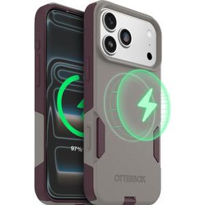 OtterBox iPhone 17 Pro Max (Only) Commuter Series Case Built-in MagSafe Thin, Dual-Layer, Pocket-Friendly, Port Cover 50 Shades of Kinda Purple