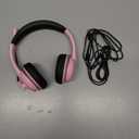 Wireless Headset with Mic for Work with AI Noise Cancelling Mic for Clear Calls, Bluetooth V5.3 Headphones with Microphone to USB A/C Dongle & Mic Mute for Computer Laptop PC iPhone (Pink Black)