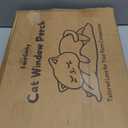 Cat Window Perch with Industrial-Grade Suction Cups - Solid Pine Wood Hammock Bed, Soft Cushion - 42 lb Capacity for Cats Inside (Medium, Beige)