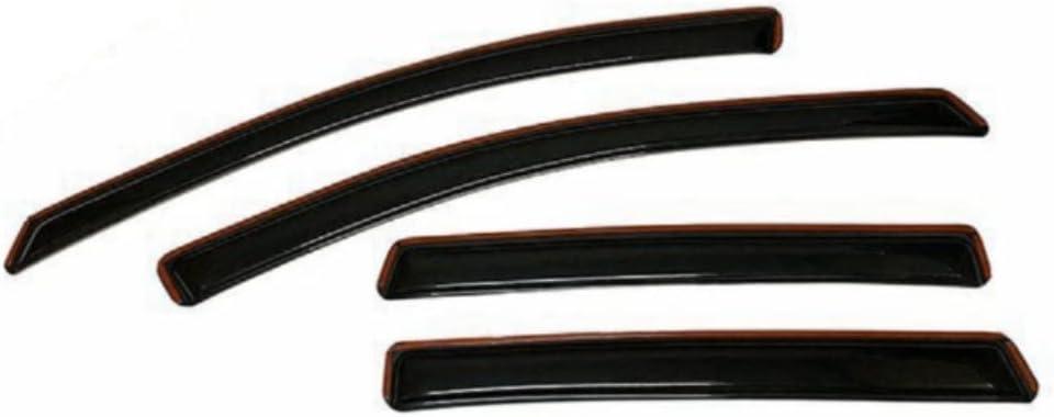 in-Channel Smoke Window Visors Sun Vent Rain Guard Fits (Acrylic) ISWVSVRGFF2FE