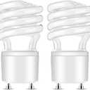 Honoson 2 Pcs 13W T3 Spiral GU24 CFL LED Light Bulb, 2700k Warm White Light Bulbs, Energy Efficient 900lm Twist Bulbs