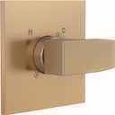 Replacement for Delta 13/14 Series Shower Valve Trim Kit, Brushed Gold Shower Handle Set for Delta R10000 Valve, (Cartridge and Valves Not Included), Champagne Bronze
