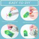 CHWGLFGG Diamond Art Kits for Kids with Wooden Frame, Alpaca Diamond Painting Kits for Beginners, DIY Big Gem Paintings Kits Animal Diamond Dots for Kids Ages 8-12, Home Wall Decor 7x7 Inch