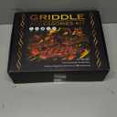 35PCS Griddle Accessories Kit, Flat Top Grill Accessories Set for Blackstone and Camp Chef, Grill Spatula Set with Enlarged Spatulas, Basting Cover, Scraper for Outdoor Barbecue