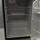 2.56 Cu.ft Compact Refrigerator with Reversible Single Door, BLACK