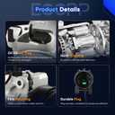 ECCPP A/C Compressor with Clutch Fit for Jeep Wrangler V6 3.8L 2007 2008 2009 2010 2011 AC Compressor
