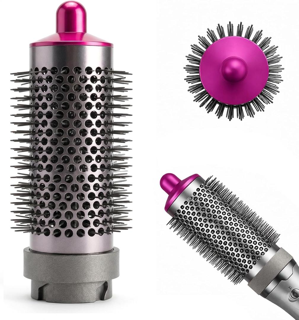 Round Brush Attachment for Shark FlexStyle Accessories, FlexStyle HD430/HD440 Series with 360° Airflow, Secure Fit No Slip Blow Dryer Attachment,for Straight, Wavy, Curly, and Coily Hair