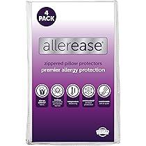 AllerEase Waterproof Bedbug & Allergy Protection Pillow Protector - Standard / Queen