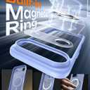 TOCOL for iPhone Air Case, Full Camera Protection, Built-in Magnetic Ring, Compatible with Magsafe Charger, Drop Protection, Translucent Matte Phone Case for iPhone 17 Air 6.5 inch (Light Blue)