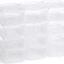 Rubbermaid Cleverstore 6 Qt Clear Storage Bins with Latching Lids, 12-Pack, Stackable, BPA-Free, Made in USA (6 Qt - 12 Pack)