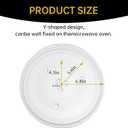 13.5" Microwave Glass Turntable Plate, 13.5" / 34.3cm Microwave Tray Replacement Glass Plate, Glass Tray Replacement for LG,SamsungGE, Magic Chef, Hotpoint, Panasonic, Kenmore, etc