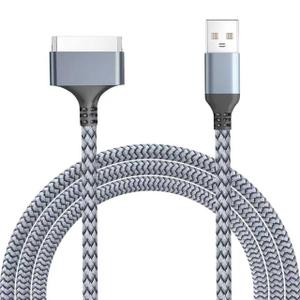 USB to 30 Pin Charger Cable Compatible with Old iPhone 4/4s/3G/3GS,Old iPad 1/2/3 Generation,iPod Classic 3/2/1 gen,Touch 4/3/2/1,Nano 6/5/4/3/2/1,USB Fast Charging & Data Sync Nylon Cable(3.3ft)