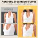 Double Sided Sticky Bra Inserts Reusable Ultra Push Up Lift Self Adhesive Bra Pads for Bikini Swimsuit Strapless Dress