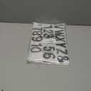 WILLBOND 37 Pieces Rhinestone Letter Stickers Large Glitter Alphabet Crystal Number Self Adhesive Bling Stickers Iron on Letters for Art Crafts Clothing DIY Decors(Black,2.56 Inch)