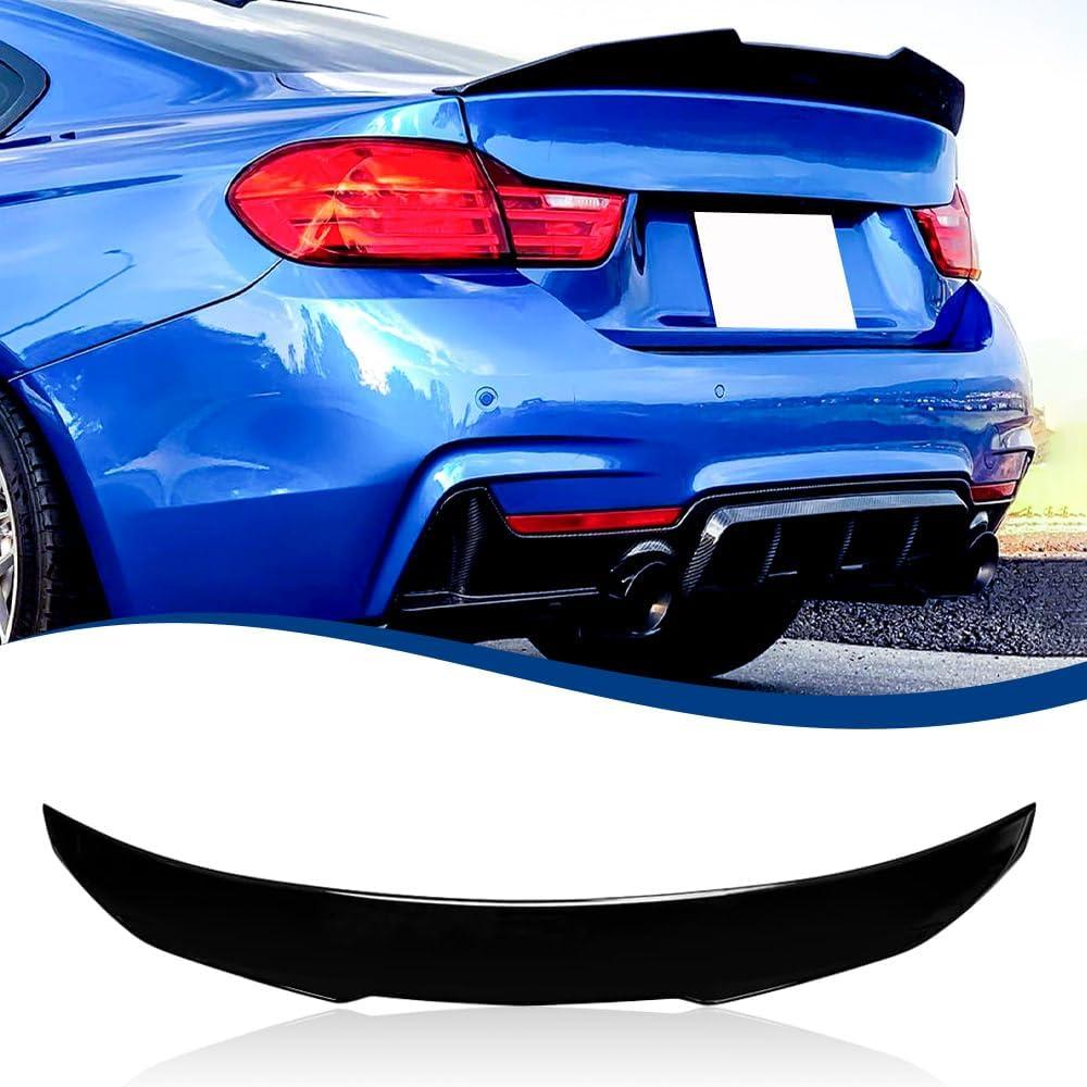Rear Trunk Spoiler Compatible with 4 Series (F32 Coupe 13-20, Gloss Black)