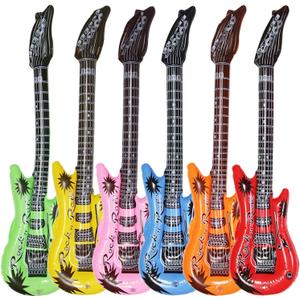 Dr.dudu Inflatable Guitar, Waterproof Assorted Colors Party Decoration (6pack)