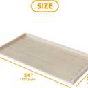 SpaceAid Washer Dryer Countertop, Laundry Wood Shelf Topper with Edge, 54" Width x 27.5" Depth Cover Guard Organizer for Washer and Dryer Laundry Hamper Counter Storage Organization (Oak)