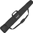 HUNTPAL 52" Soft Shotgun Case for Rifle Storage and Transport, Water-Resistant Tactical Bag with Zipper Closure, Adjustable Shoulder Strap, Carry Handle and External Accessory Pocket (Full Black)