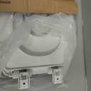 Little2Big Toilet Seat with Built-In Potty Training Seat, Slow Close, Durable Plastic, Made in USA, ROUND, White